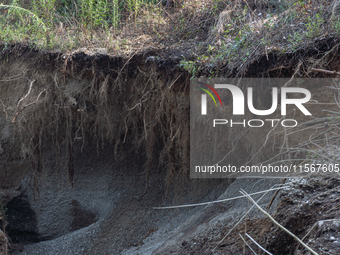 A massive mudslide from Mount Pendolo causes fear among residents of Gragnano in Naples on Wednesday evening. The landslide encroaches on th...