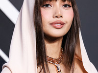 Lisa, Lalisa Manobal, Blackpink wearing Mugler arrives at the 2024 MTV Video Music Awards held at UBS Arena on September 11, 2024 in Elmont,...