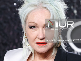 Cyndi Lauper arrives at the 2024 MTV Video Music Awards held at UBS Arena on September 11, 2024 in Elmont, New York, United States. (