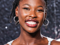 Ashleigh Johnson arrives at the 2024 MTV Video Music Awards held at UBS Arena on September 11, 2024 in Elmont, New York, United States. (