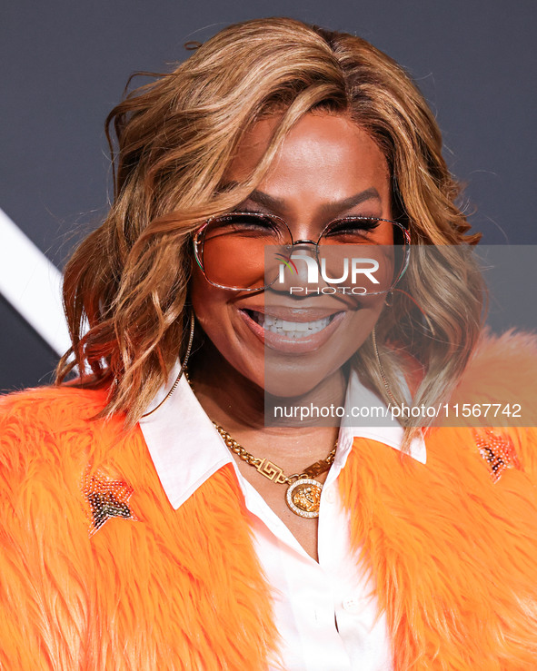 Mona Scott Young arrives at the 2024 MTV Video Music Awards held at UBS Arena on September 11, 2024 in Elmont, New York, United States. 