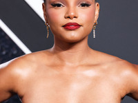 Halle Bailey arrives at the 2024 MTV Video Music Awards held at UBS Arena on September 11, 2024 in Elmont, New York, United States. (