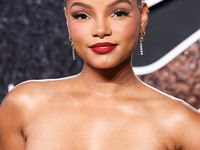 Halle Bailey arrives at the 2024 MTV Video Music Awards held at UBS Arena on September 11, 2024 in Elmont, New York, United States. (