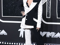 Cyndi Lauper arrives at the 2024 MTV Video Music Awards held at UBS Arena on September 11, 2024 in Elmont, New York, United States. (