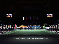 During the 2024 Davis Cup Finals Group Stage match between the Netherlands and Brazil at Unipol Arena in Bologna, Italy, on September 12, 20...