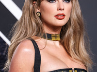 Taylor Swift wearing Dior arrives at the 2024 MTV Video Music Awards held at UBS Arena on September 11, 2024 in Elmont, New York, United Sta...