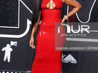 Angela Simmons arrives at the 2024 MTV Video Music Awards held at UBS Arena on September 11, 2024 in Elmont, New York, United States. (