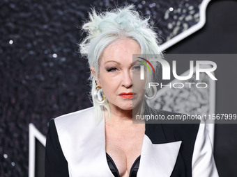 Cyndi Lauper arrives at the 2024 MTV Video Music Awards held at UBS Arena on September 11, 2024 in Elmont, New York, United States. (