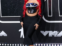 Justina Valentine arrives at the 2024 MTV Video Music Awards held at UBS Arena on September 11, 2024 in Elmont, New York, United States. (