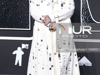 Teddy Swims arrives at the 2024 MTV Video Music Awards held at UBS Arena on September 11, 2024 in Elmont, New York, United States. (