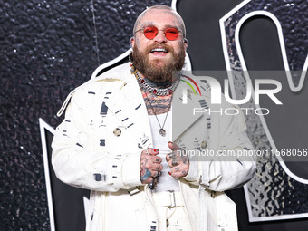 Teddy Swims arrives at the 2024 MTV Video Music Awards held at UBS Arena on September 11, 2024 in Elmont, New York, United States. (