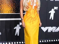 Karol G arrives at the 2024 MTV Video Music Awards held at UBS Arena on September 11, 2024 in Elmont, New York, United States. (