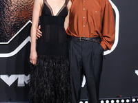 Margaret Qualley and Jack Antonoff arrive at the 2024 MTV Video Music Awards held at UBS Arena on September 11, 2024 in Elmont, New York, Un...