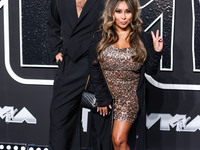 Joey Camasta and Nicole Polizzi (Snooki) arrive at the 2024 MTV Video Music Awards held at UBS Arena on September 11, 2024 in Elmont, New Yo...