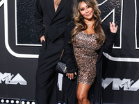 Joey Camasta and Nicole Polizzi (Snooki) arrive at the 2024 MTV Video Music Awards held at UBS Arena on September 11, 2024 in Elmont, New Yo...