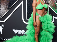 Adizia Benson (Bambi) arrives at the 2024 MTV Video Music Awards held at UBS Arena on September 11, 2024 in Elmont, New York, United States....