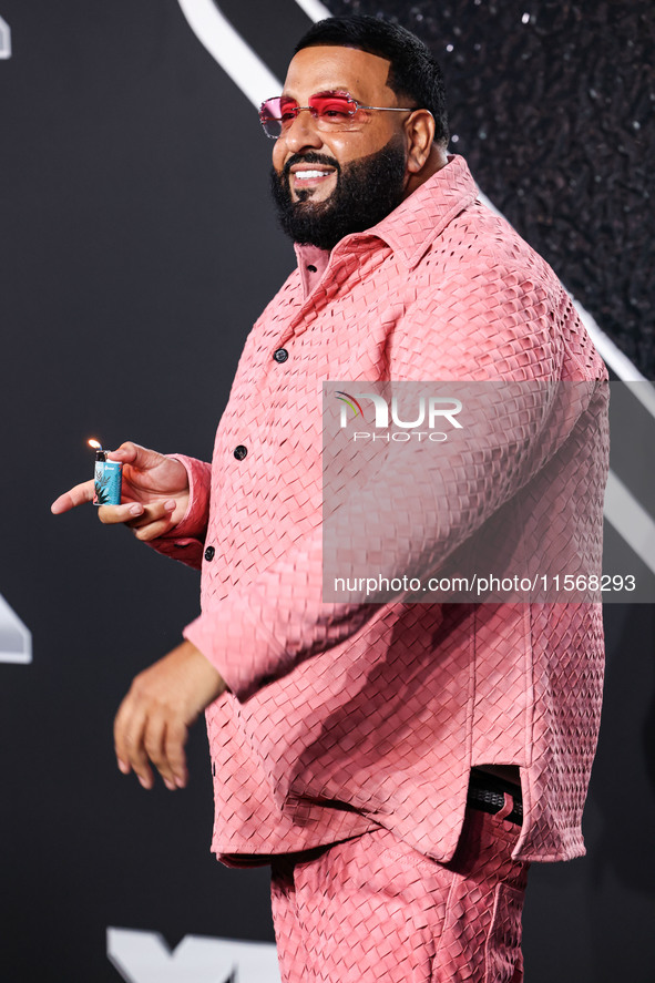 DJ Khaled arrives at the 2024 MTV Video Music Awards held at UBS Arena on September 11, 2024 in Elmont, New York, United States. 