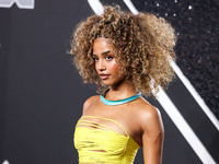 Tyla Laura Seethal wearing Area arrives at the 2024 MTV Video Music Awards held at UBS Arena on September 11, 2024 in Elmont, New York, Unit...