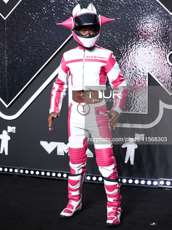 Lil Nas X arrives at the 2024 MTV Video Music Awards held at UBS Arena on September 11, 2024 in Elmont, New York, United States. 