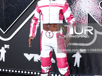 Lil Nas X arrives at the 2024 MTV Video Music Awards held at UBS Arena on September 11, 2024 in Elmont, New York, United States. (