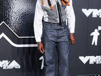 Shaboozey arrives at the 2024 MTV Video Music Awards held at UBS Arena on September 11, 2024 in Elmont, New York, United States. (