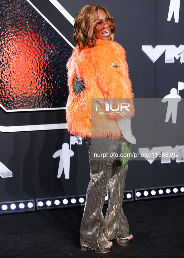 Mona Scott Young arrives at the 2024 MTV Video Music Awards held at UBS Arena on September 11, 2024 in Elmont, New York, United States. 