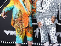 Violent J and Shaggy 2 Dope of Insane Clown Posse arrive at the 2024 MTV Video Music Awards held at UBS Arena on September 11, 2024 in Elmon...