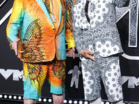 Violent J and Shaggy 2 Dope of Insane Clown Posse arrive at the 2024 MTV Video Music Awards held at UBS Arena on September 11, 2024 in Elmon...