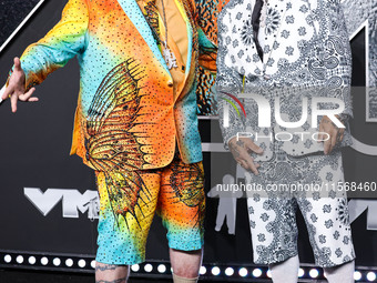 Violent J and Shaggy 2 Dope of Insane Clown Posse arrive at the 2024 MTV Video Music Awards held at UBS Arena on September 11, 2024 in Elmon...