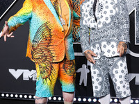 Violent J and Shaggy 2 Dope of Insane Clown Posse arrive at the 2024 MTV Video Music Awards held at UBS Arena on September 11, 2024 in Elmon...