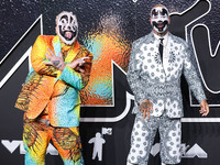 Violent J and Shaggy 2 Dope of Insane Clown Posse arrive at the 2024 MTV Video Music Awards held at UBS Arena on September 11, 2024 in Elmon...