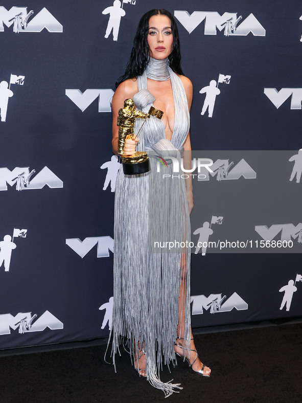 Katy Perry, recipient of the Michael Jackson Video Vanguard Award and winner of the VMAs Most Iconic Performance award for 'Roar' (2013, liv...