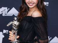 Lisa (Lalisa Manobal) of Blackpink, winner of the Best K-Pop award for 'Rockstar' poses in the press room at the 2024 MTV Video Music Awards...