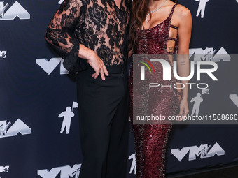 Benson Boone and Anitta pose in the press room at the 2024 MTV Video Music Awards held at UBS Arena on September 11, 2024 in Elmont, New Yor...