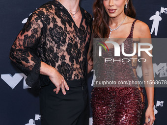 Benson Boone and Anitta pose in the press room at the 2024 MTV Video Music Awards held at UBS Arena on September 11, 2024 in Elmont, New Yor...