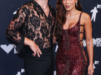 Benson Boone and Anitta pose in the press room at the 2024 MTV Video Music Awards held at UBS Arena on September 11, 2024 in Elmont, New Yor...