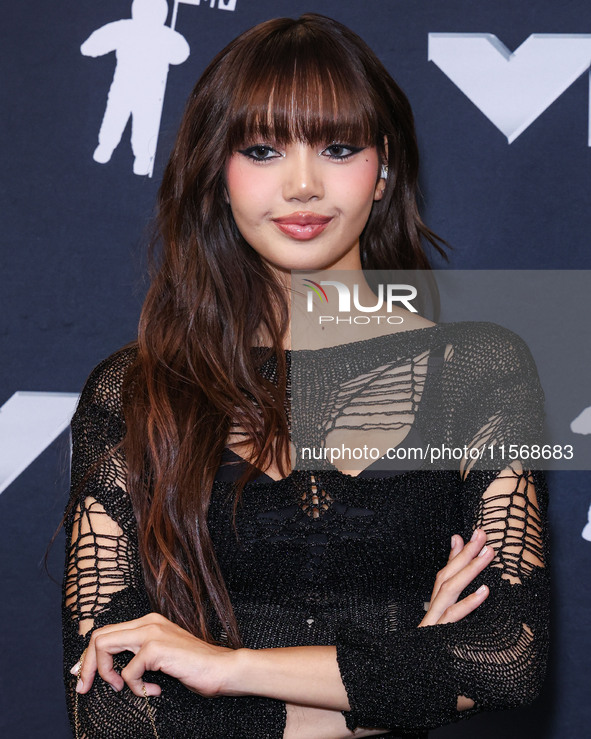 Lisa (Lalisa Manobal) of Blackpink poses in the press room at the 2024 MTV Video Music Awards held at UBS Arena on September 11, 2024 in Elm...