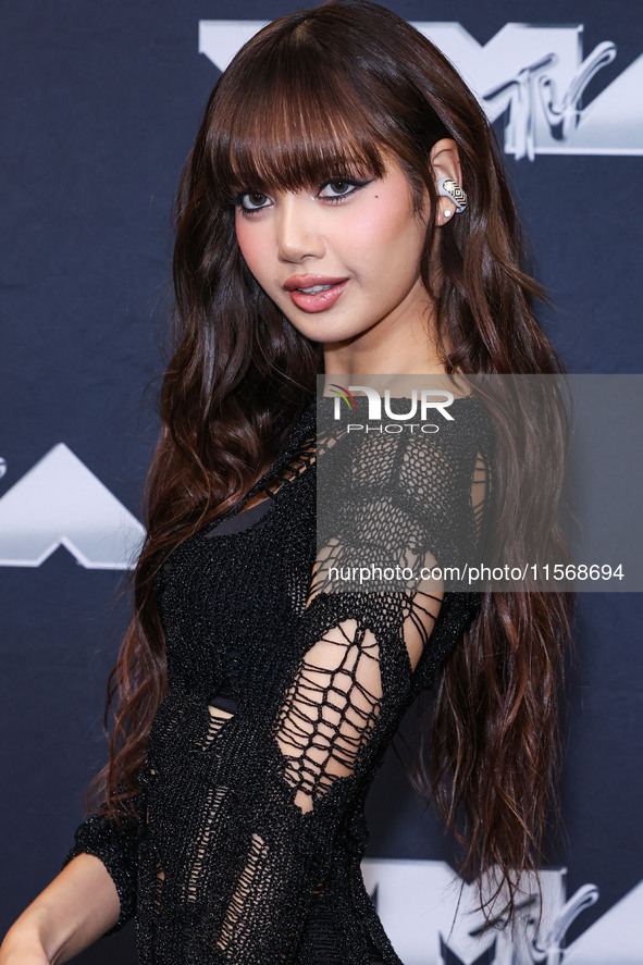 Lisa (Lalisa Manobal) of Blackpink poses in the press room at the 2024 MTV Video Music Awards held at UBS Arena on September 11, 2024 in Elm...