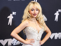 Sabrina Carpenter, winner of the Song of the Year award for 'Espresso' poses in the press room at the 2024 MTV Video Music Awards held at UB...