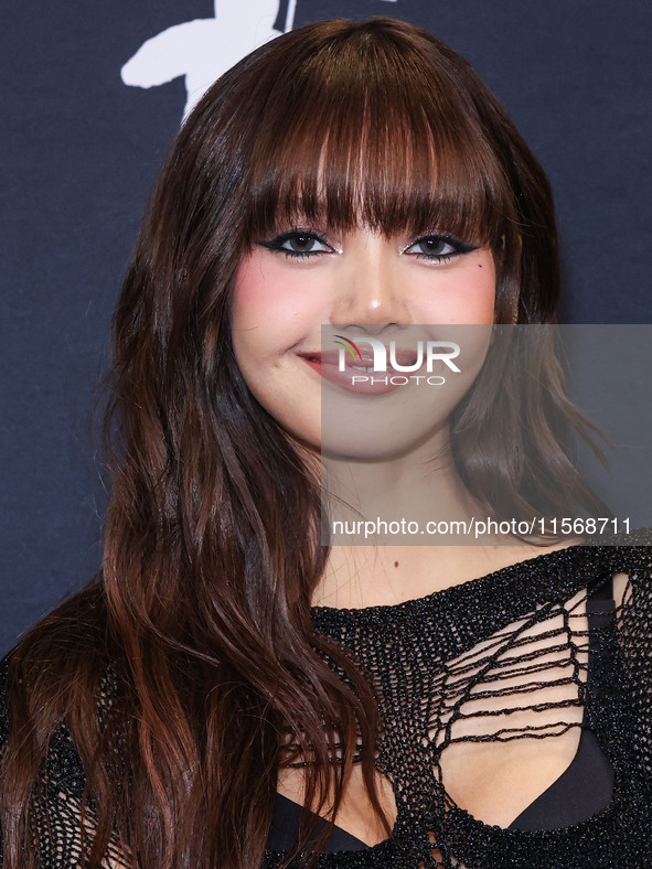 Lisa (Lalisa Manobal) of Blackpink poses in the press room at the 2024 MTV Video Music Awards held at UBS Arena on September 11, 2024 in Elm...