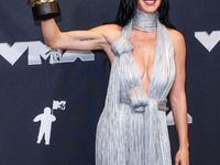 Katy Perry, recipient of the Michael Jackson Video Vanguard Award and winner of the VMAs Most Iconic Performance award for 'Roar' (2013, liv...