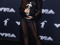 Lisa (Lalisa Manobal) of Blackpink, winner of the Best K-Pop award for 'Rockstar' poses in the press room at the 2024 MTV Video Music Awards...