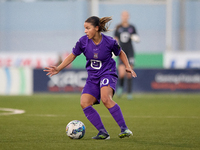 Stefania Vatafu of Anderlecht is in action during the UEFA Women's Champions League First qualifying round, Semi-finals CP-Group 4 soccer ma...