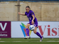 Laurie Teinturier of Anderlecht is in action during the UEFA Women's Champions League First qualifying round, Semi-finals CP-Group 4 soccer...