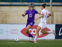 Marie Minnaert of Anderlecht is in action during the UEFA Women's Champions League First qualifying round, Semi-finals CP-Group 4 soccer mat...