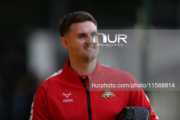 Doncaster Rovers goalkeeper Ian Lawlor during the Sky Bet League 2 match between Harrogate Town and Doncaster Rovers at Wetherby Road in Har...