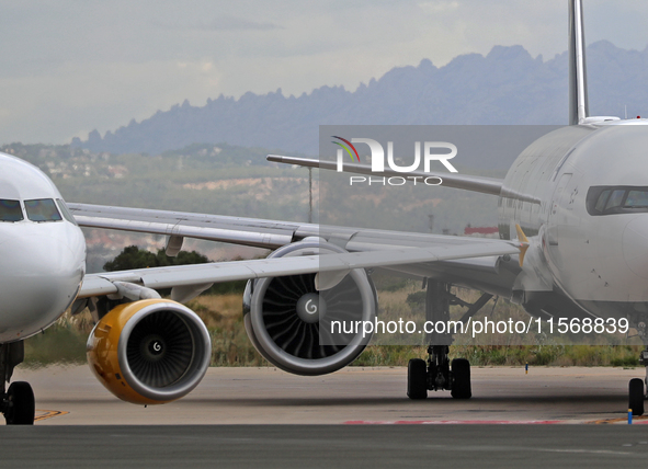 Air Canada Boeing 777-333(ER) with special Go Canada Go livery flies members of the Olympic and Paralympic teams to the Paris Games and carr...