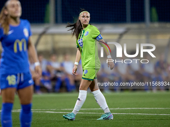 Tatjana Osmajic of Breznica during the UEFA Women's Champions League First qualifying round, Semi-finals CP-Group 4 soccer match between Bre...