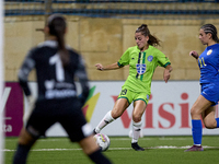 Milijana Pavlovic (C) of Breznica is in action during the UEFA Women's Champions League First qualifying round, Semi-finals CP-Group 4 socce...