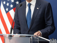 Antony Blinken U.S Secretary of State during press conference in Warsaw, Poland on September 12, 2024. (